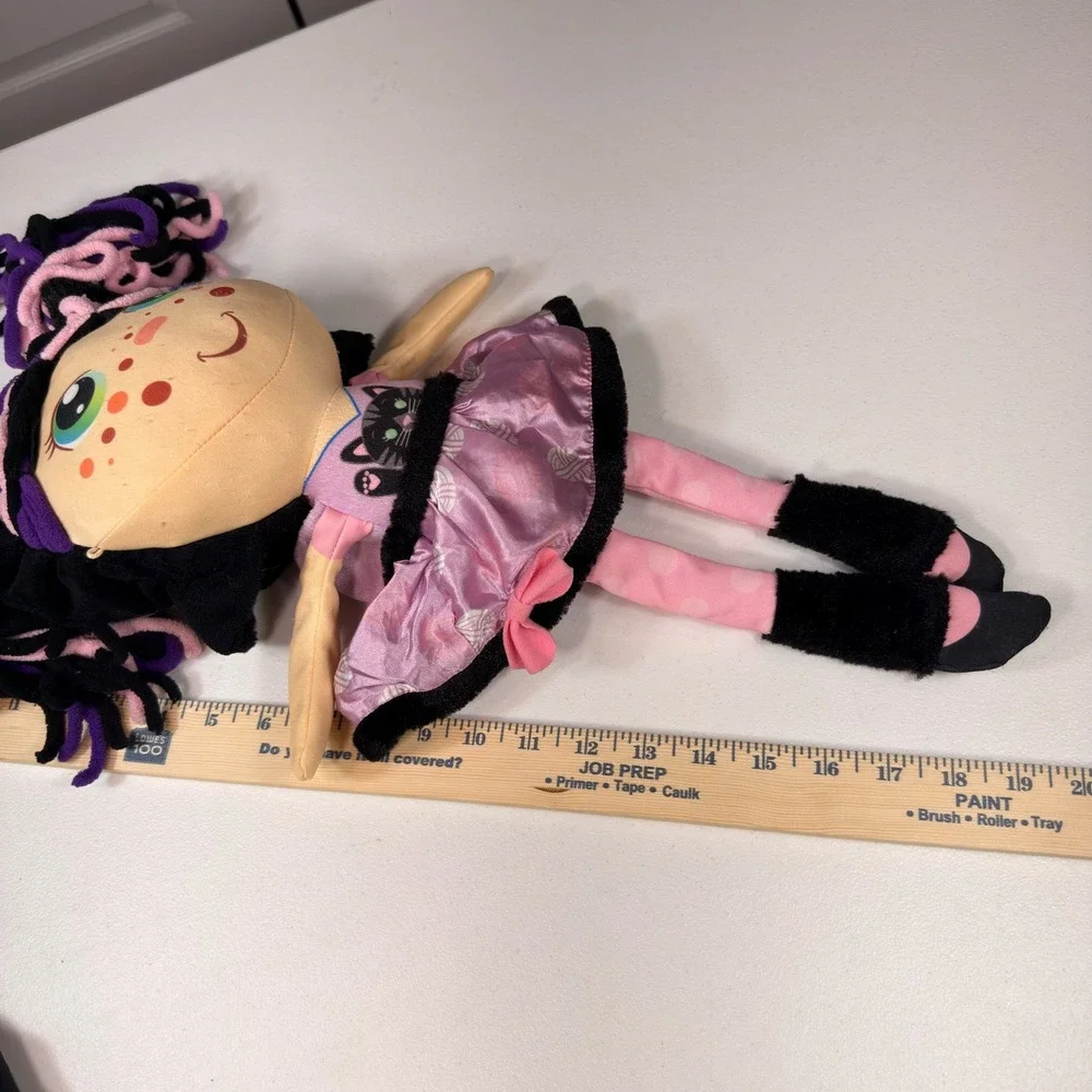 Flip Zee Girls Kitty Cat Zuri 2 in 1 Transformation Plush Doll Purple Pink 19